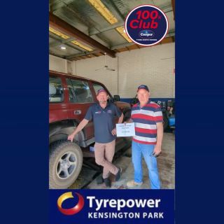 Congratulations and welcome to the club Brett! Always great to see customers hitting remarkable milestones and making it into the 100k club! No Punctures, and over 115k on the Cooper ST Maxx's. With the right care and maintenance, you too can enjoy the value that Coopers tyres has to offer!
Tyrepower Kensington Park 

#coopertires #100kclub #4WD #safety #tyrepower