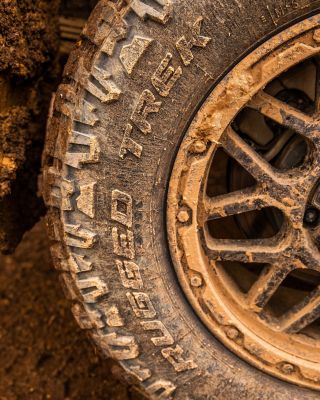 Coopers Rugged Trek. Featuring a 2 ply construction with 1500 denier high tensile cord. Whisper grooves for quiet on road performance. Deep micro siping within the blocks for increased wet weather performance. Angled shoulder blocks and side biters, for stone & mud ejection and improved traction and reduced chance of punctures.

 #australia #coopertires #ruggedtrek #4wd Pat Callinan's 4x4 Adventures